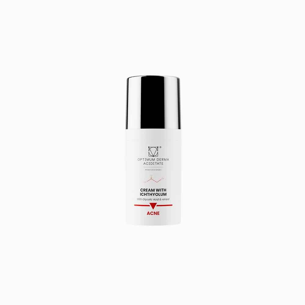 Cream-with-ichthyolum-glycolic-acid-30-ml-1 ODA Kremas su ichtiolu (naudojamas ant spuogų lokaliai), 30 ml - Image 1