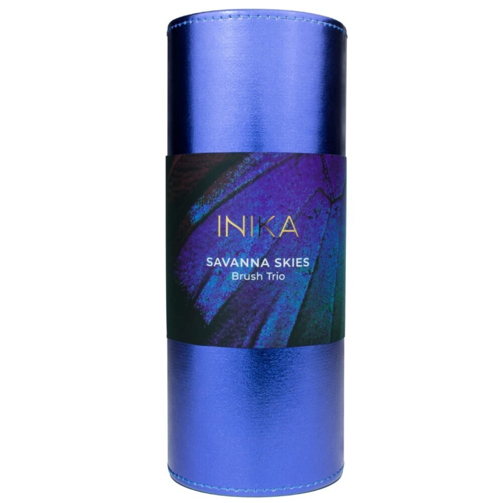 Inika Organic Savana Skies makiažo šepetėlių rinkinys - Image 2