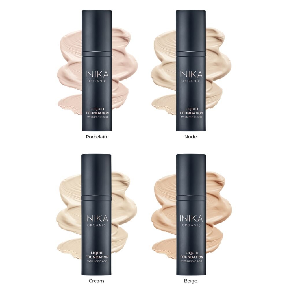 Inika Organic skystas makiažo pagrindas – Cream, 30 ml - Image 3