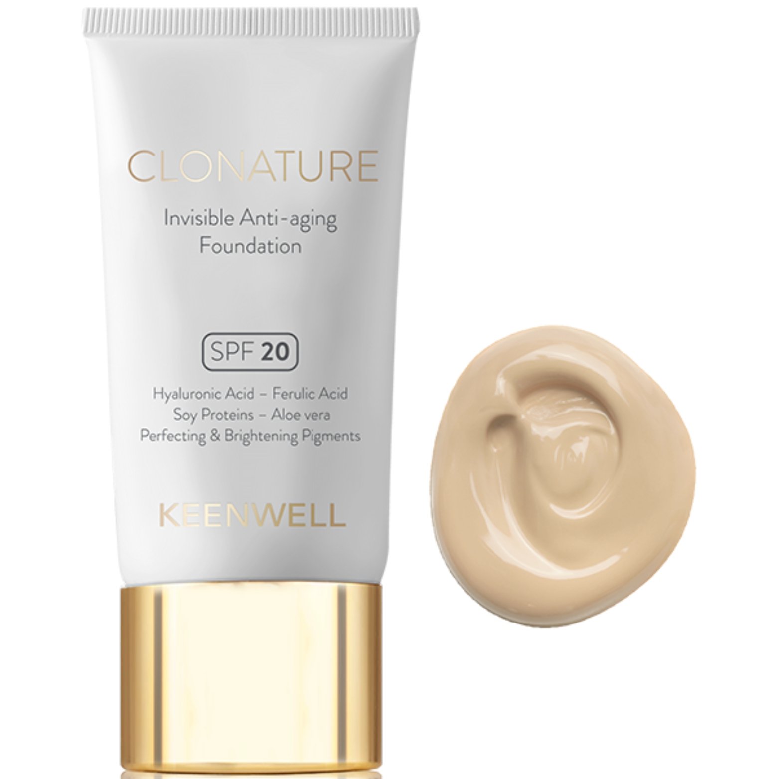 KEENWELL CLONATURE MAKIAŽO PAGRINDAS SPF20, 30 ml (Nr.1) KEENWELL CLONATURE MAKIAŽO PAGRINDAS SPF20, 30 ml (Nr.1)