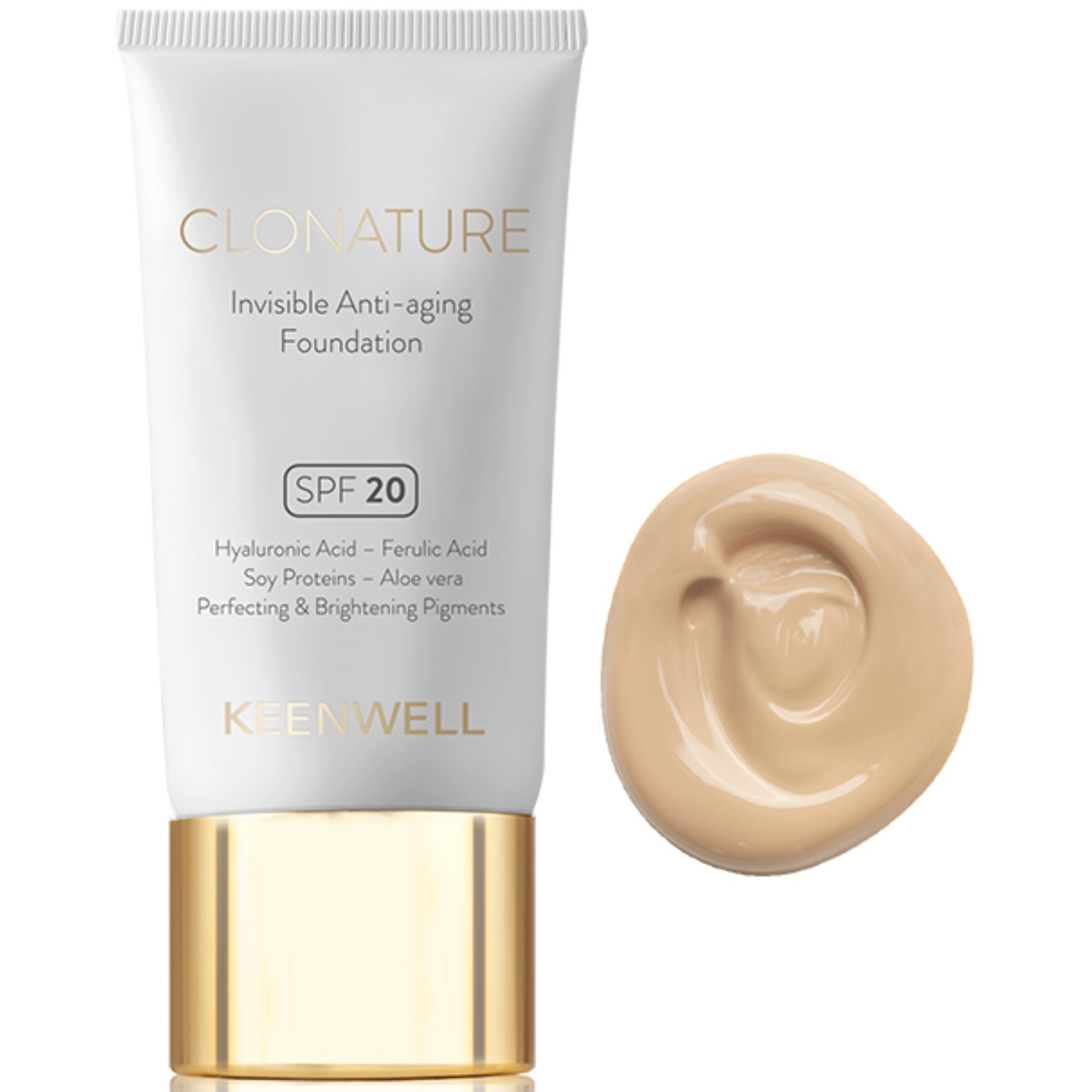 KEENWELL CLONATURE MAKIAŽO PAGRINDAS SPF20, 30 ml (Nr.2) KEENWELL CLONATURE MAKIAŽO PAGRINDAS SPF20, 30 ml (Nr.2)