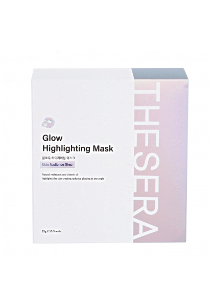 THESERA GLOW ŠVYTĖJIMO SUTEIKIANTI VEIDO KAUKĖ, 10x25 G