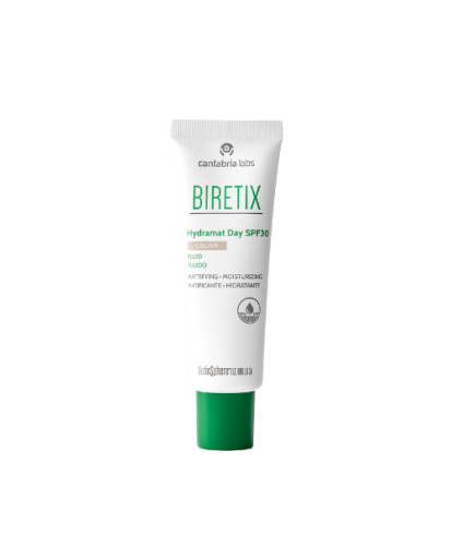 BIRETIX HYDRAMAT DAY SPF 30 FLUIDAS SU SPALVA, 50 ML