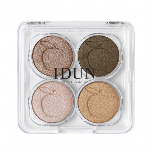 IDUN Minerals 4 spalvų akių šešėliai Brunkulla