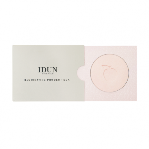 IDUN Minerals kompaktinė pudra suteikianti švytėjimo Tilda