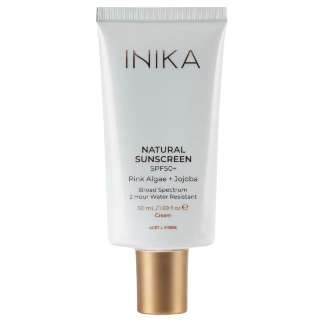 inika organic naturalus apsauginis veido kremas nuo saules spf50 50 ml