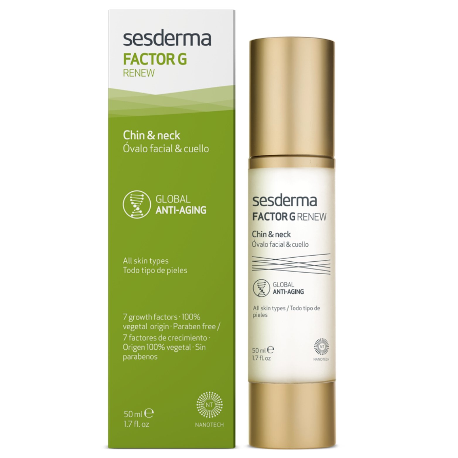xr:d:DAFATkAzBDA:3378,j:9009849594207457671,t:23080308 Sesderma Factor G kaklo ir dekoltė gelis, 50 ml - Image 1
