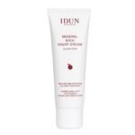 IDUN Minerals atkuriamasis naktinis veido kremas su niacinamidu, visiems odos tipams, 50 ml