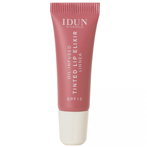 IDUN Minerals atspalvį suteikiantis lūpų aliejus-eliksyras Linnea, 8 ml