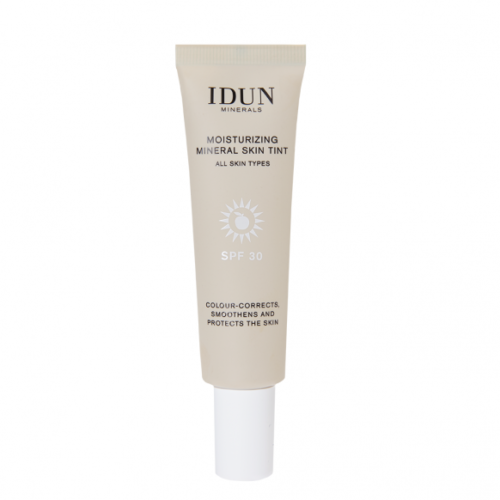 IDUN Minerals drėkinamasis veido kremas su atspalviu SPF 30