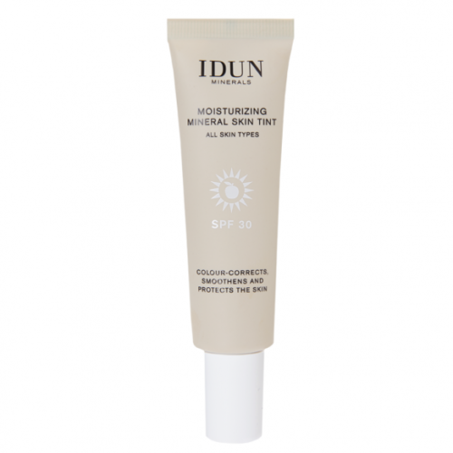 IDUN Minerals drėkinamasis veido kremas su atspalviu SPF 30, Light/Medium