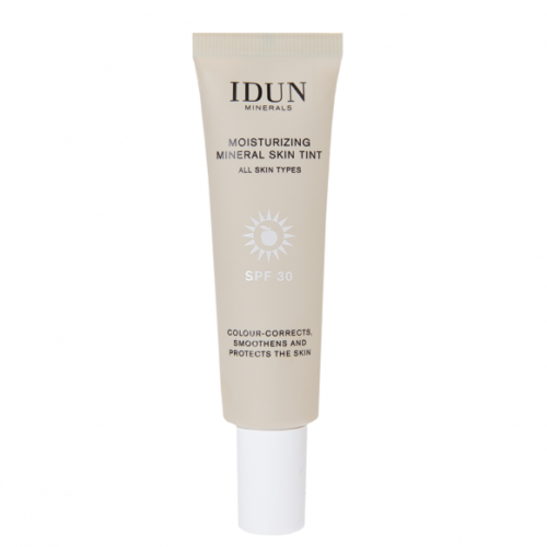 IDUN Minerals drėkinamasis veido kremas su atspalviu SPF 30, Medium
