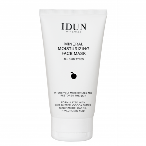 IDUN Minerals intensyviai drėkinanti veido kaukė su niacinamidu ir hialurono rūgštimi, visiems odos tipams, 75 ml