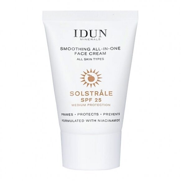 idun-minerals-glotinamasis-veido-kremas-all-in-one-su-niacinamidu-visu-tipu-odai-spf-25-30-ml-1 IDUN Minerals glotinamasis veido kremas ALL IN ONE su niacinamidu, visų tipų odai, SPF 25, 30 ml - Image 1