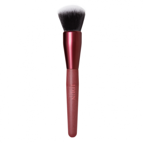 IDUN Minerals Pro Soft Kabuki biraus makiažo pagrindo ir pudros šepetėlis