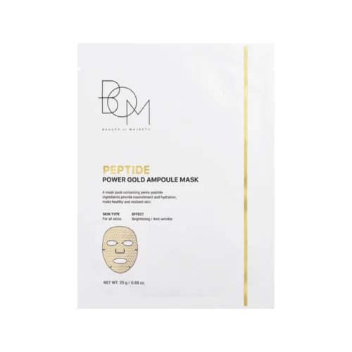 BOM Peptide Power Gold Ampoule Mask - lakštinė veido kaukė