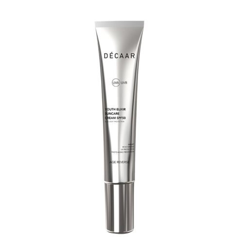 DÉCAAR Apsauga nuo saulės SPF50 Youth Elixir Suncare Cream, 100 ml