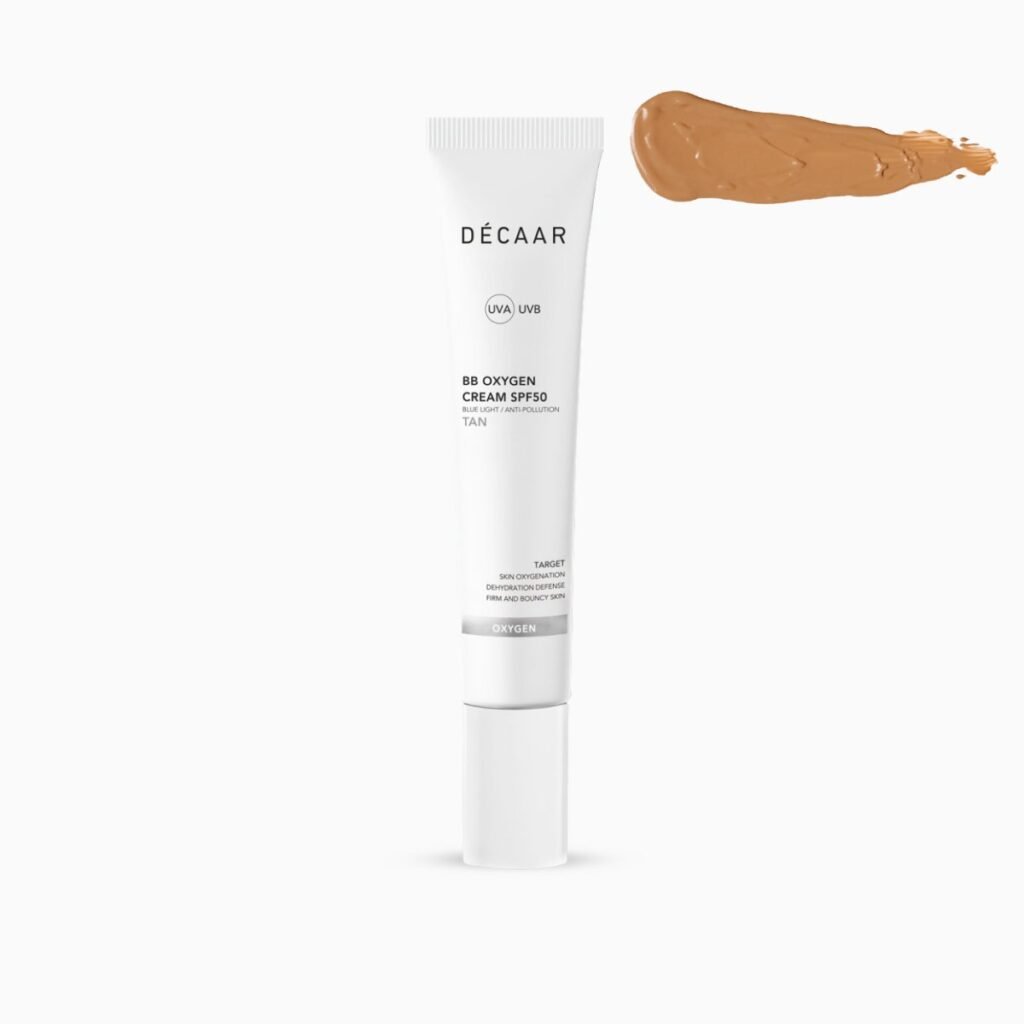 DECAAR Apsaugantis ir drėkinantis BB kremas SPF50 (Tan), 100 ml