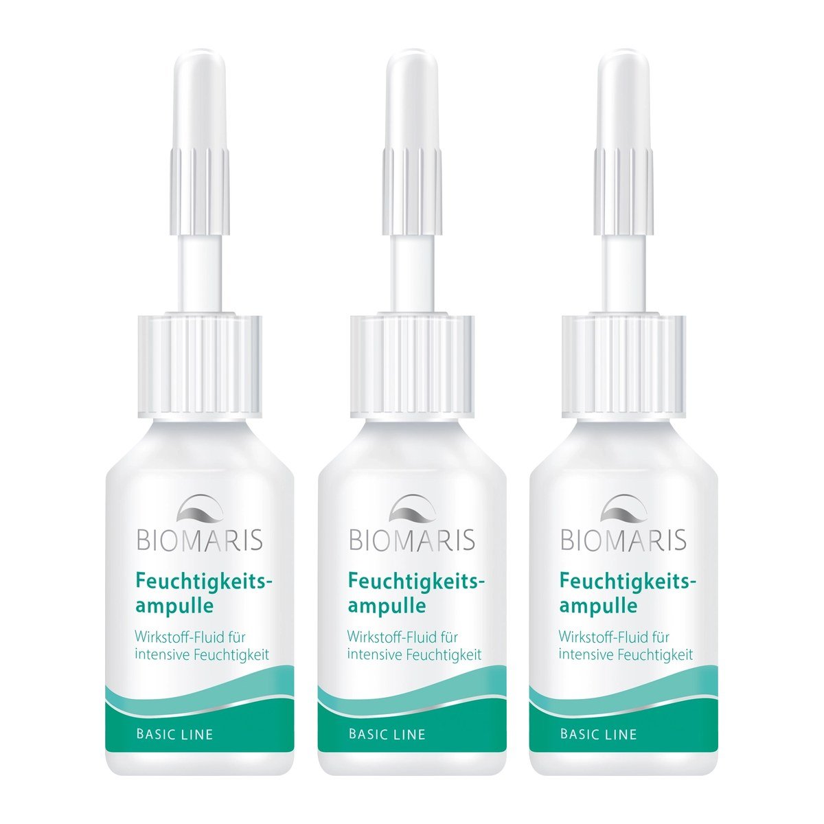 Biomaris Basic Line Moisturising Ampoules drėkinamosios ampulės, 3 x 10 ml Biomaris Basic Line Moisturising Ampoules drėkinamosios ampulės, 3 x 10 ml