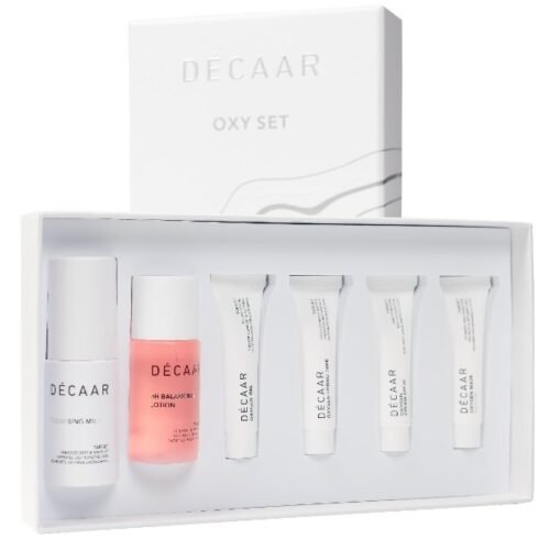 Decaar Oxy Set rinkinys po procedūrų sausai ir dehidratuotai odai: 6 priemonės 2