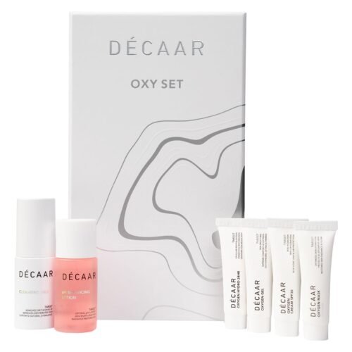 Decaar Oxy Set rinkinys po procedūrų sausai ir dehidratuotai odai: 6 priemonės