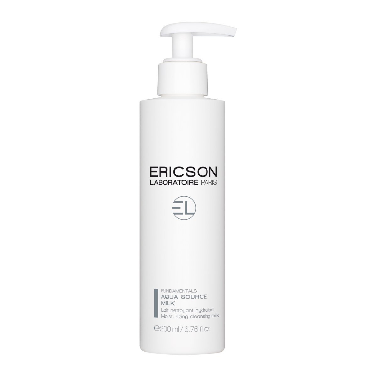 Ericson Laboratoire Fundamentals Aqua Source Milk drėkinantis valomasis pienelis, 200 ml Ericson Laboratoire Fundamentals Aqua Source Milk drėkinantis valomasis pienelis, 200 ml