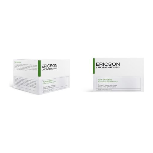 Ericson Laboratoire Pur Oxygene Stress-Relief Light Emulsion stresą mažinanti lengva veido emulsija, 50 ml