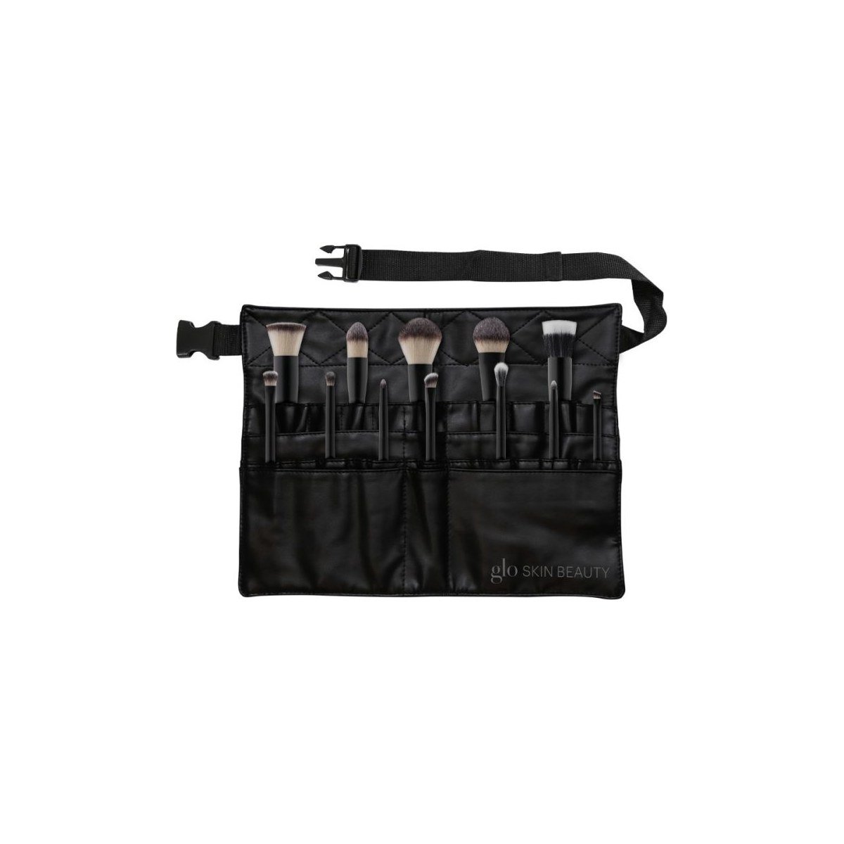 Glo Skin Beauty Brush Belt (Filled) makiažo šepetėlių rinkinys su diržu Glo Skin Beauty Brush Belt (Filled) makiažo šepetėlių rinkinys su diržu