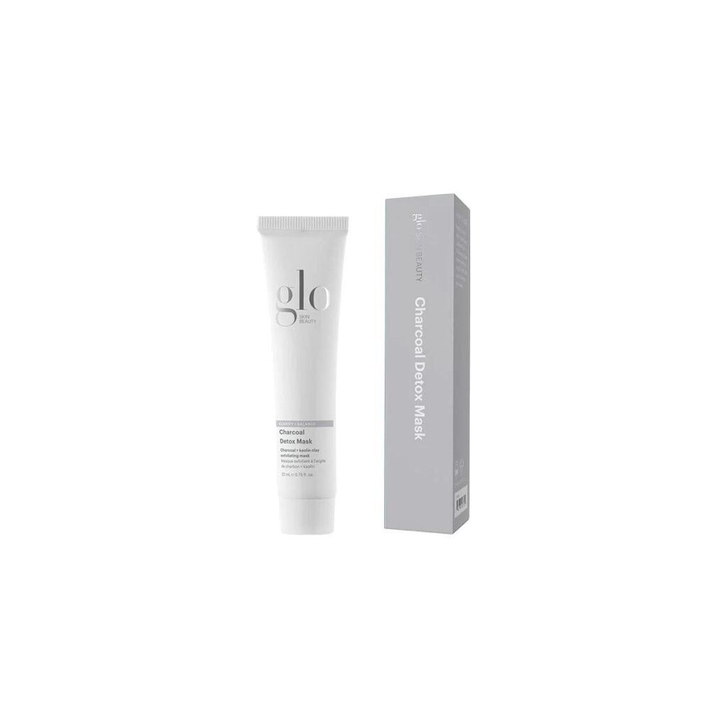 Glo Skin Beauty Clarify+Balance Charcoal Detox Mask detoksikuojanti anglies veido kaukė