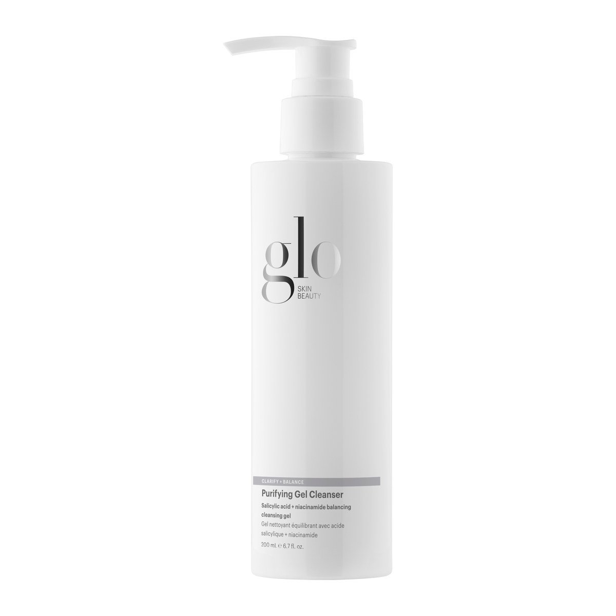 Glo Skin Beauty Clarify+Balance Purifying Gel Cleanser valomasis gelinis prausiklis, 200 ml Glo Skin Beauty Clarify+Balance Purifying Gel Cleanser valomasis gelinis prausiklis, 200 ml