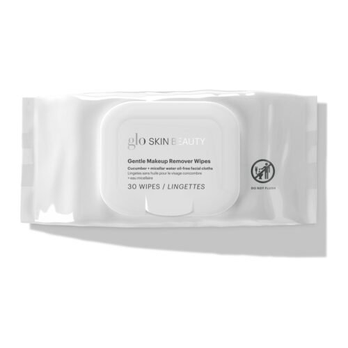 Glo Skin Beauty Gentle Makeup Remover Wipes švelnios drėgnos servetėlės makiažui valyti, 30 vnt.
