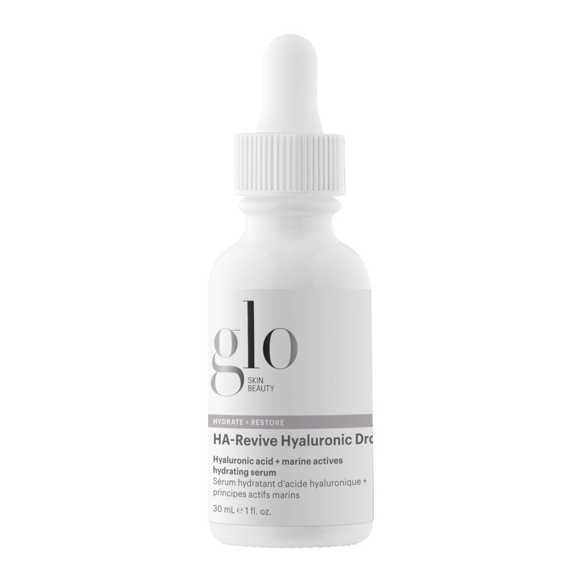 Glo Skin Beauty Hydrate+Restore HA-Revive Hyaluronic Drops hialurono rūgšties serumas, 30 ml Glo Skin Beauty Hydrate+Restore HA-Revive Hyaluronic Drops hialurono rūgšties serumas, 30 ml