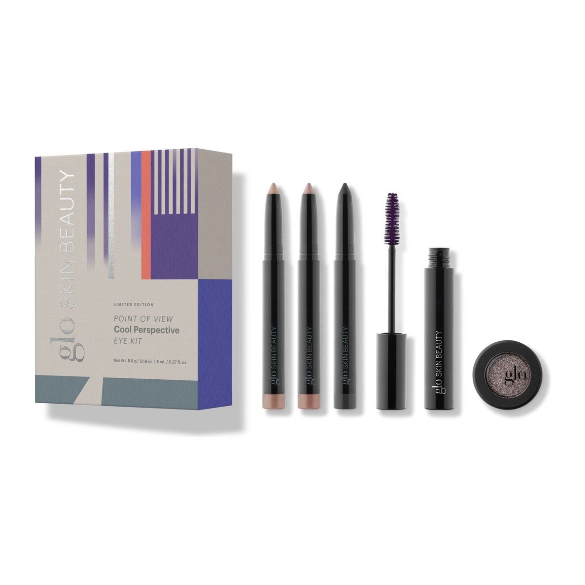 Glo Skin Beauty Point of View Cool Perspective Eye Kit šaltų atspalvių akių makiažo rinkinys Glo Skin Beauty Point of View Cool Perspective Eye Kit šaltų atspalvių akių makiažo rinkinys