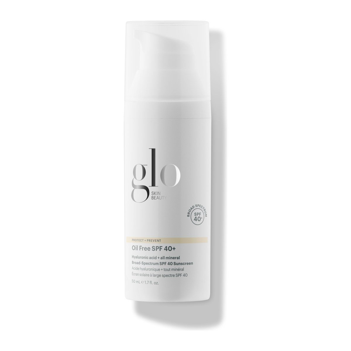 Glo Skin Beauty Protect+Prevent Oil Free SPF 40+ apsauginis kremas nuo saulės be aliejaus, 50 ml Glo Skin Beauty Protect+Prevent Oil Free SPF 40+ apsauginis kremas nuo saulės be aliejaus, 50 ml